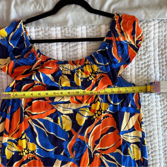 Pour Moi Off-Shoulder Floral Mini Dress, Size 12 - Picture 3 of 6